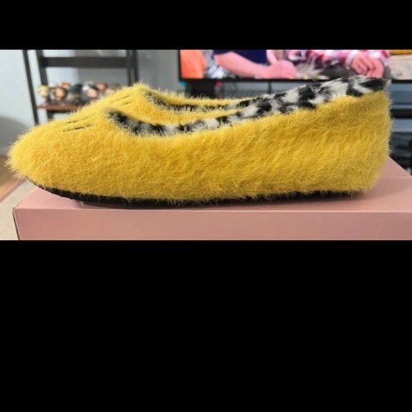 Kate Spade Yellow Taxi Fut Slipprrs Size 9 - Picture 10 of 12